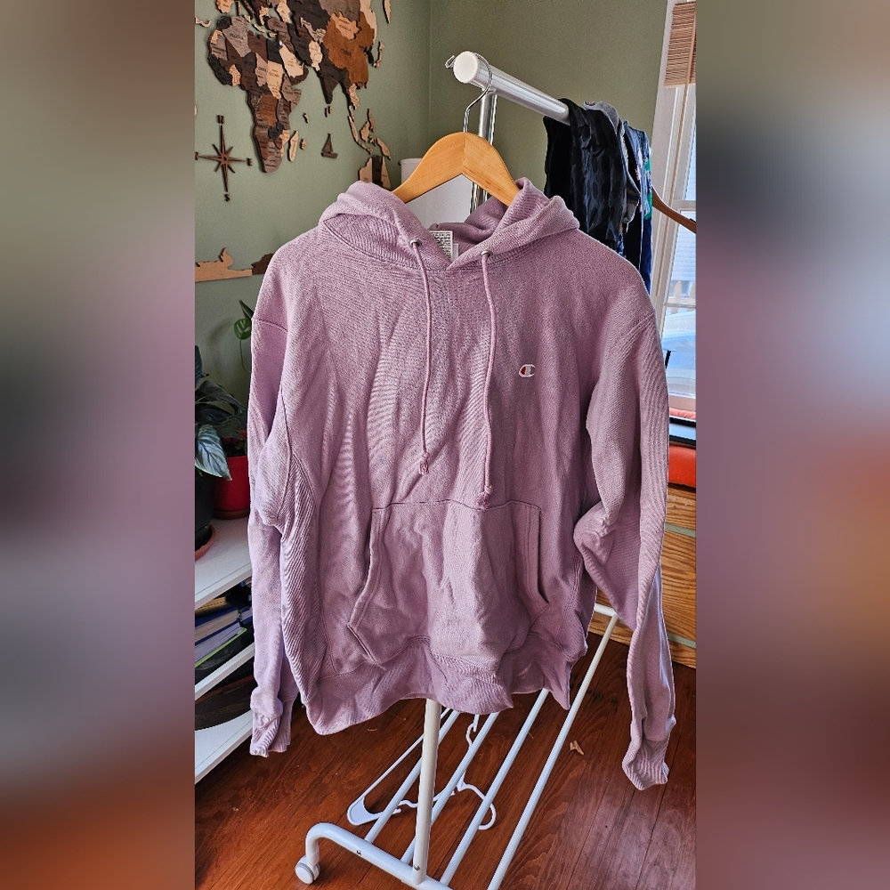 Champion lilac hoodie size M (mens)
